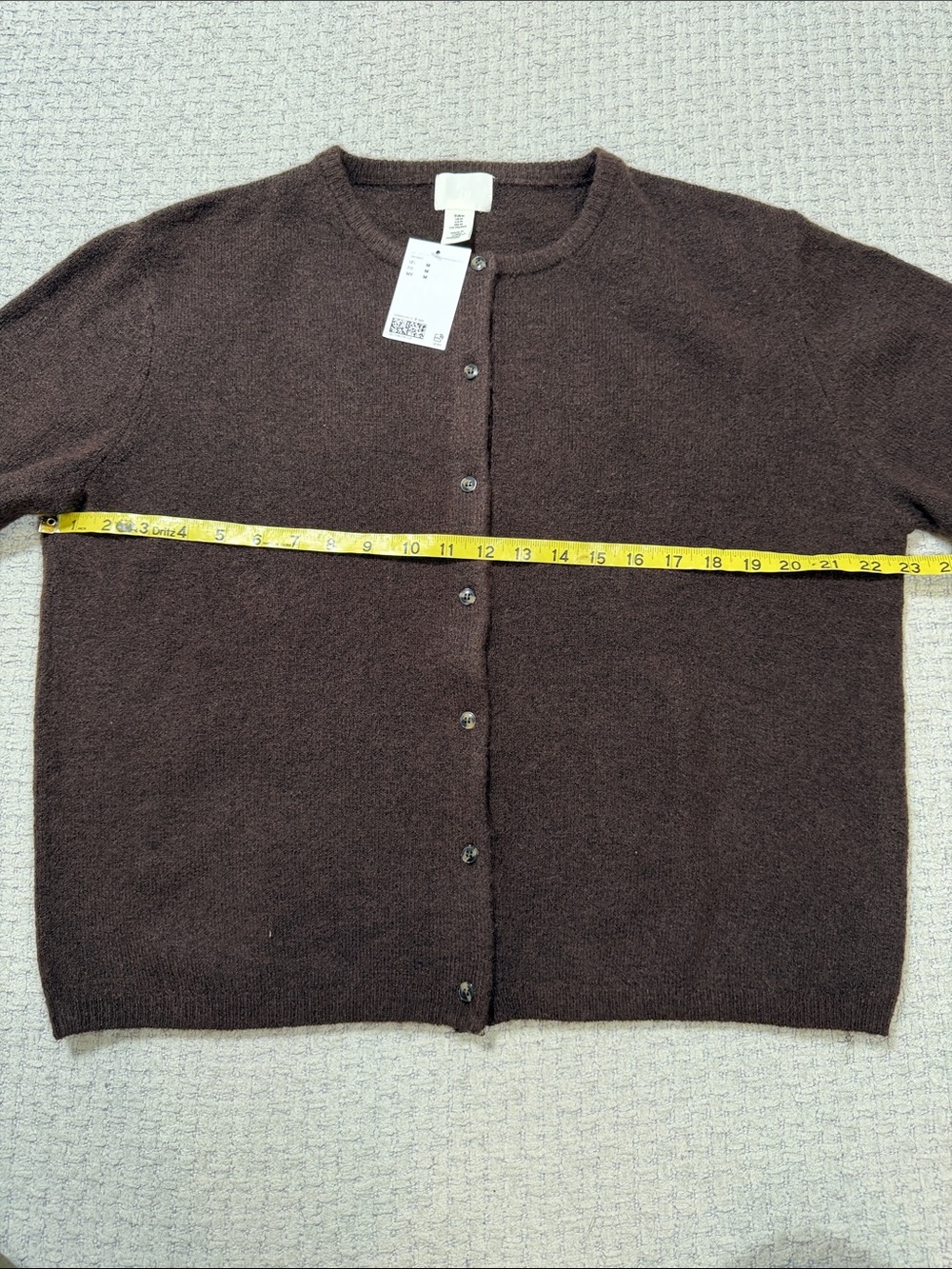 Soft & Cozy NEW H&M Button Up Cardigan Brown Size Medium - Picture 11 of 13